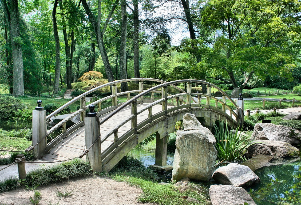 Coin détente avec banc et plantes fleuries. Coin détente avec banc et plantes fleuries.