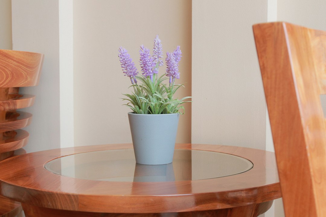 Close-up van lavendel in decoratieve vaas. Close-up van lavendel in decoratieve vaas.